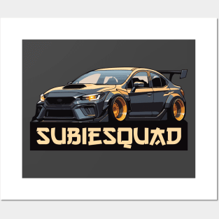 Impreza WRX STI Car Art - Subaru Widebody Modified JDM Car Posters and Art